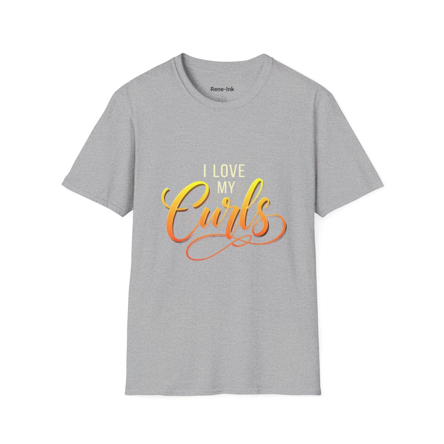 "I Love My Curls" Sport Grey T-Shirt