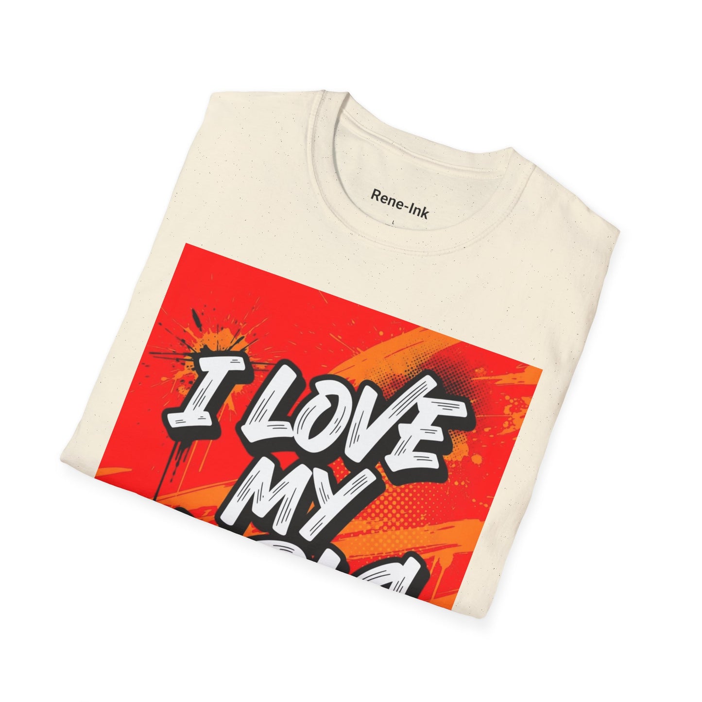 "I Love My Curls" White Graphic T-Shirt