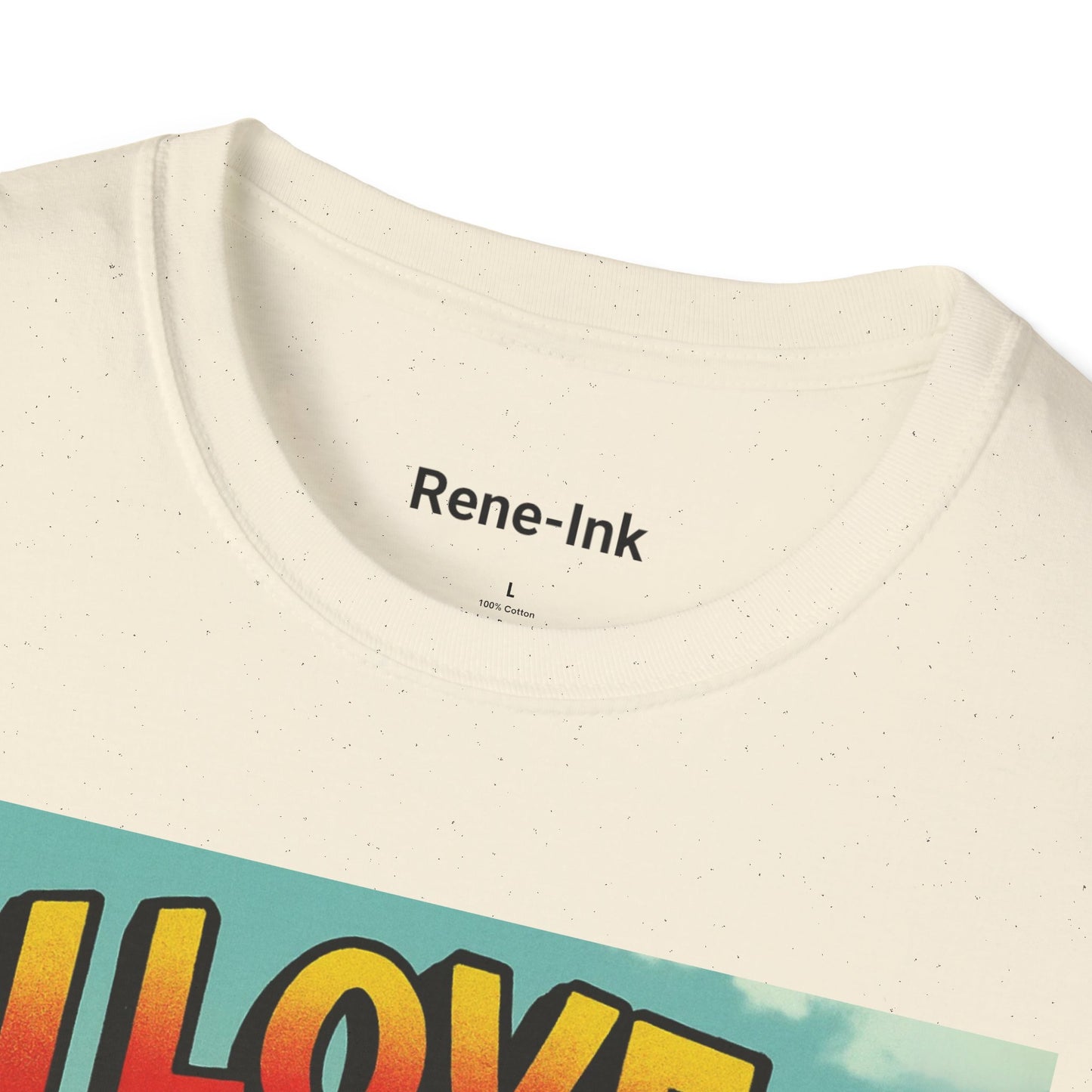 "I Love My Curls" White Graphic T-Shirt