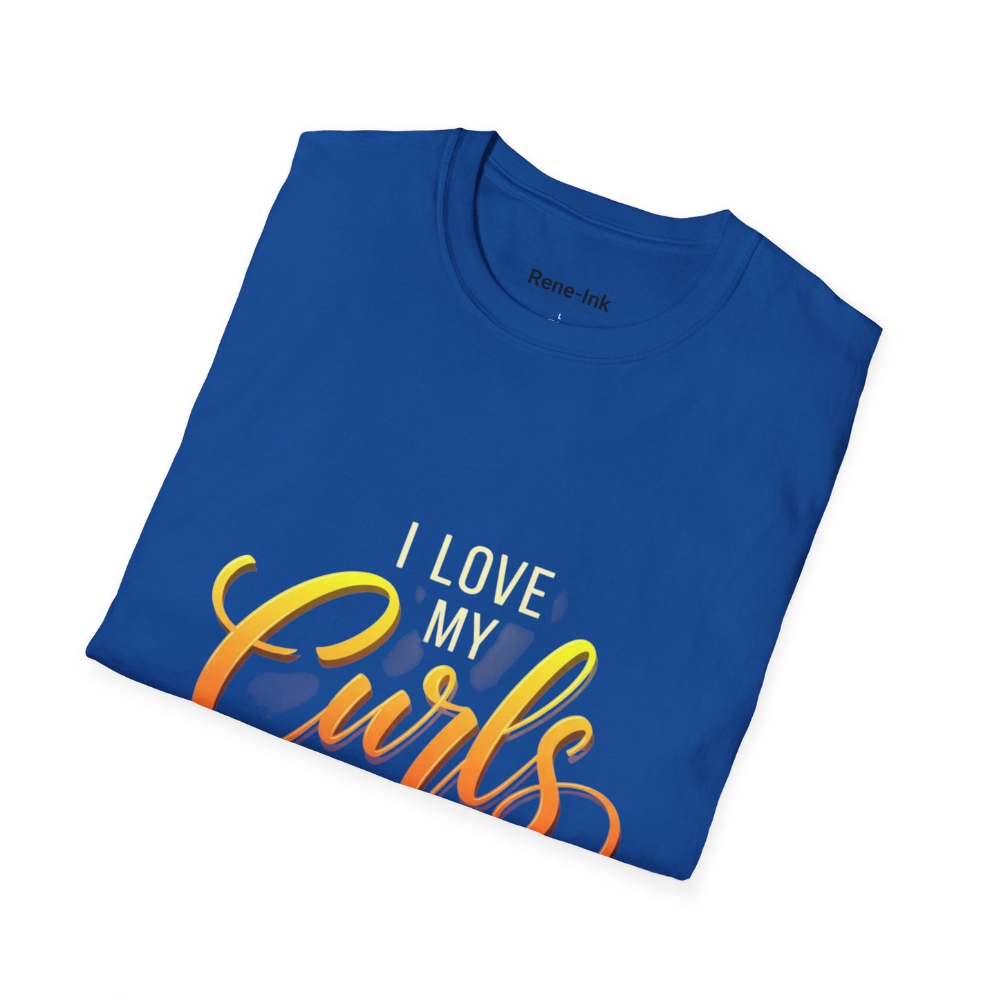 "I Love My Curls" Royal T-Shirt