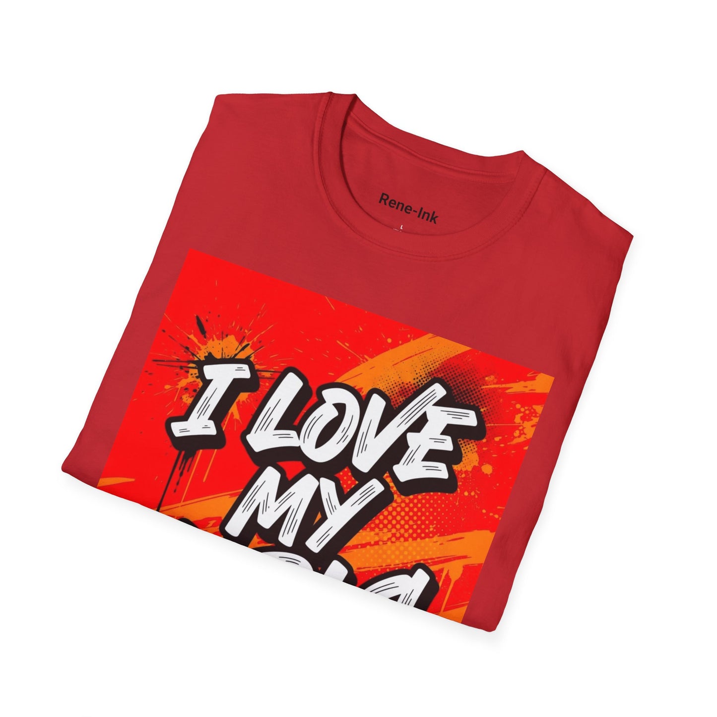 "I Love My Curls" Red Graphic T-Shirt