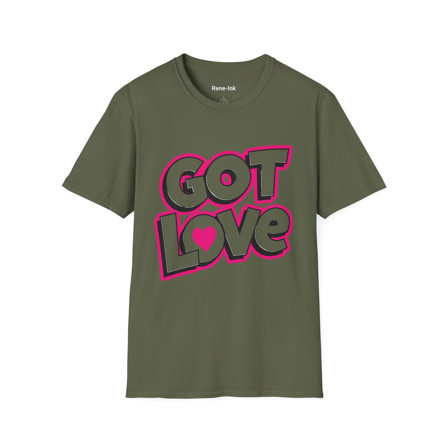 "Got Love" Green Softstyle T-Shirt