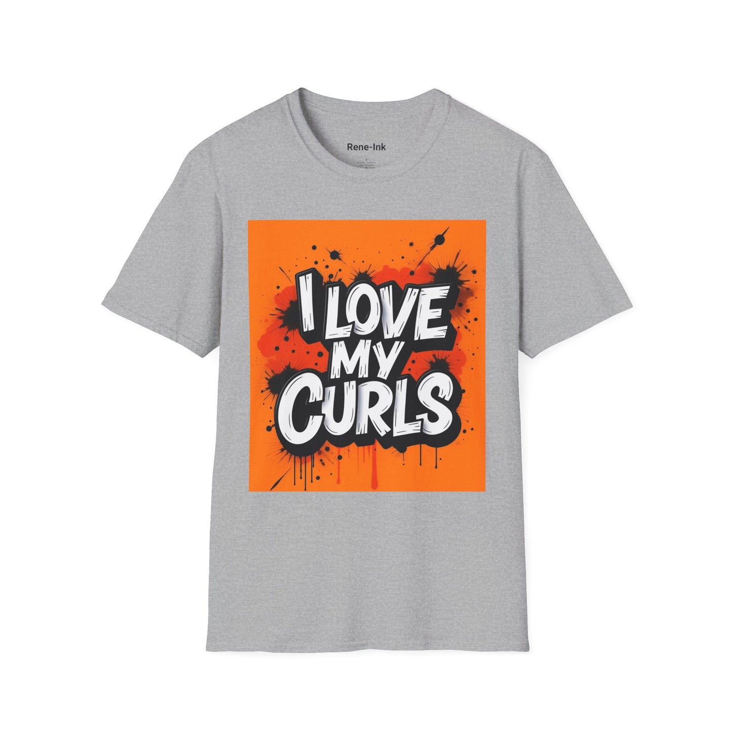 "I Love My Curls" Sport Grey T-Shirt