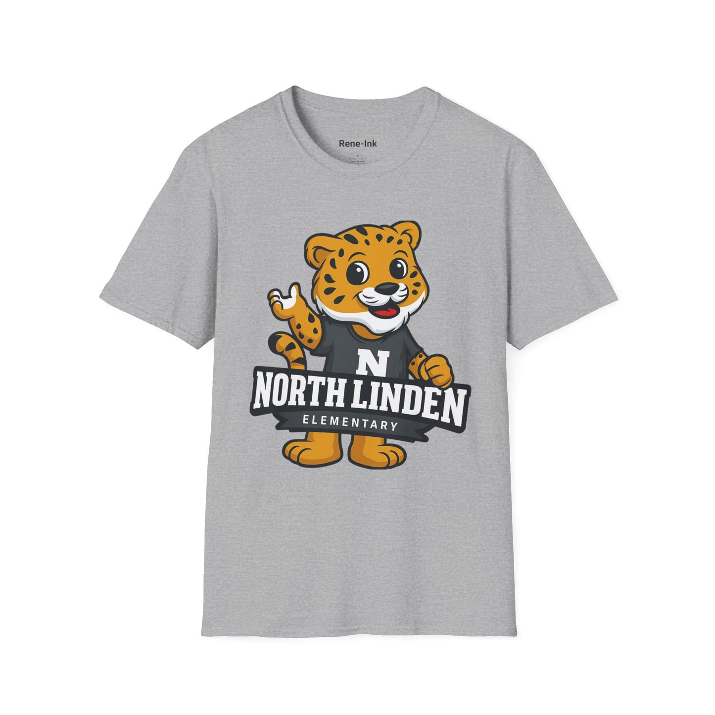 "North Linden Elementary" Sport Grey Graphic T-Shirt