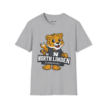 "North Linden Elementary" Sport Grey Graphic T-Shirt
