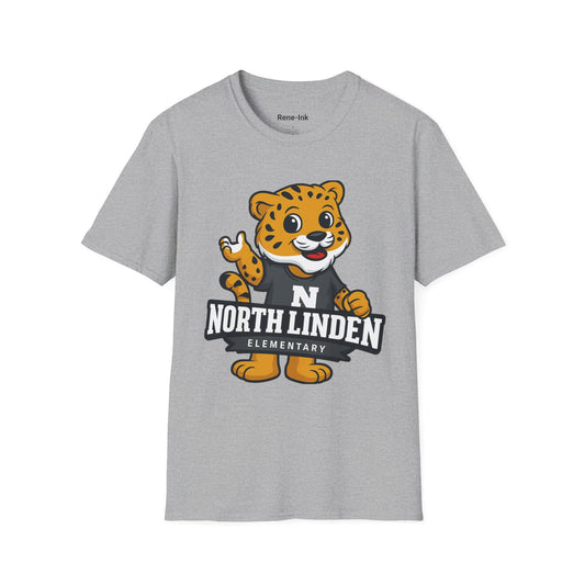 "North Linden Elementary" Sport Grey Graphic T-Shirt