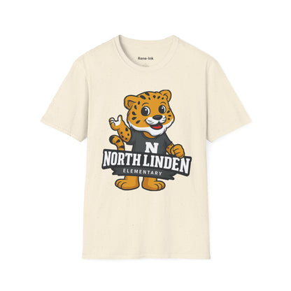 "North Linden Elementary" White Graphic T-Shirt