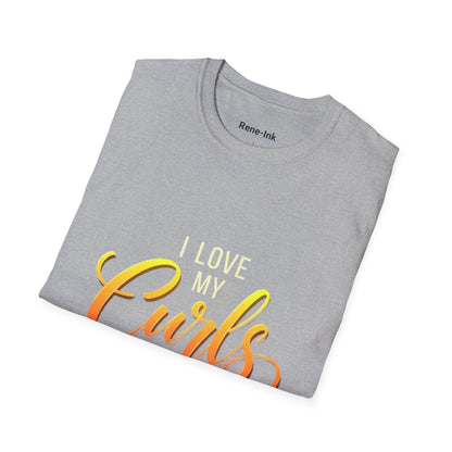 "I Love My Curls" Sport Grey T-Shirt