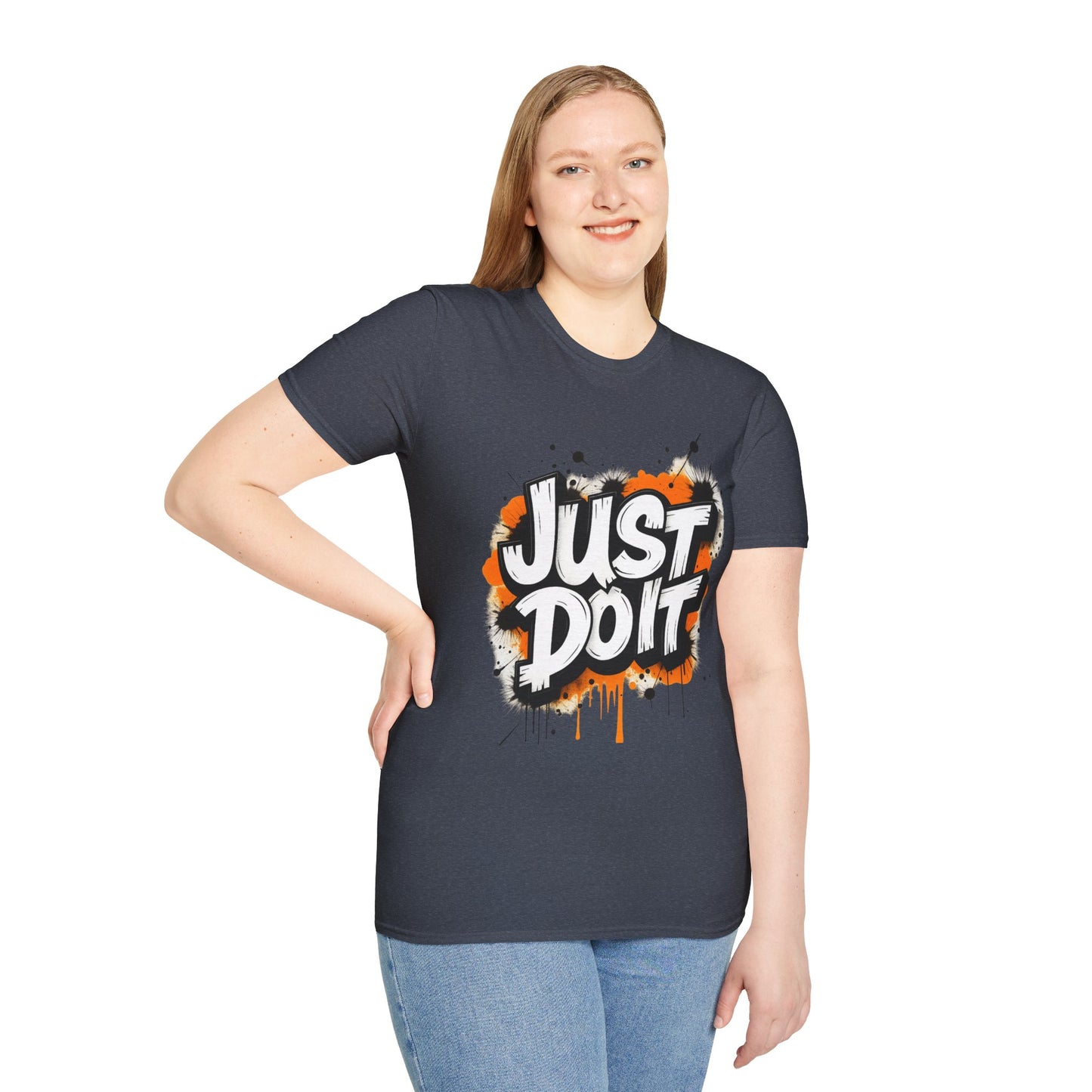 "Just Doit" Heather Navy Softstyle T-Shirt