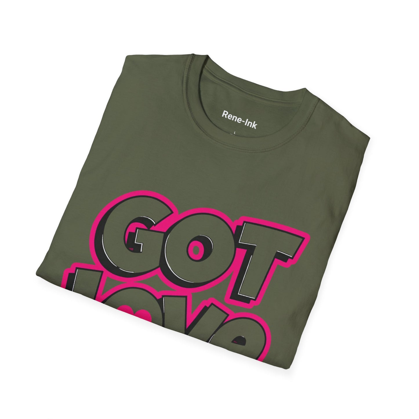 "Got Love" Green Softstyle T-Shirt