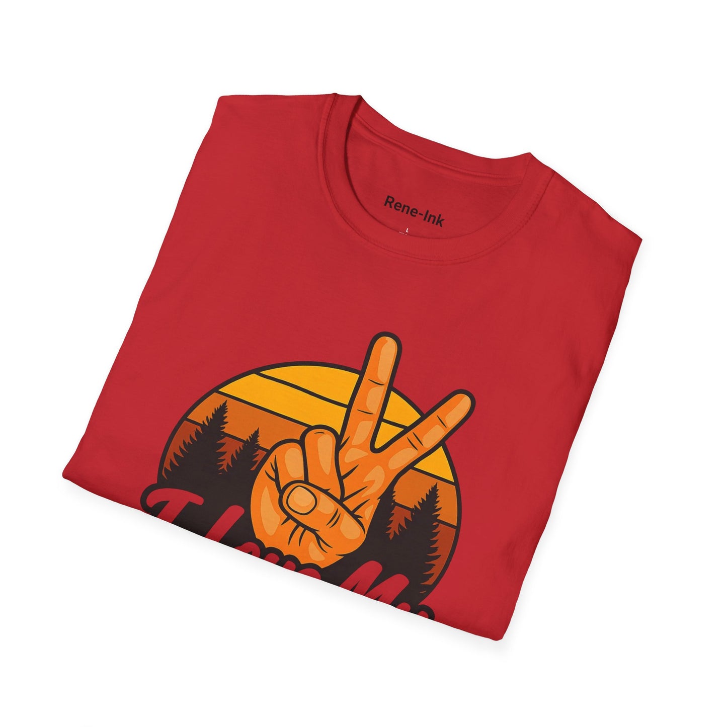 "I Love My Curls" Red Softstyle T-Shirt