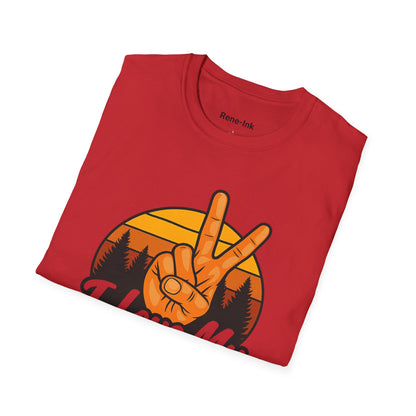 "I Love My Curls" Red Softstyle T-Shirt