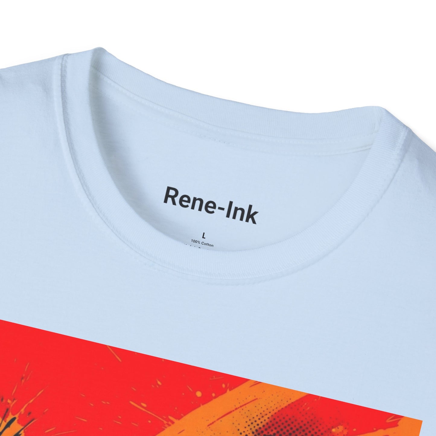 "I Love My Curls" Light Blue Graphic T-Shirt