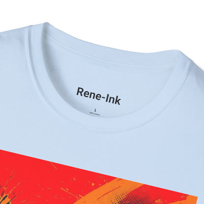 "I Love My Curls" Light Blue Graphic T-Shirt