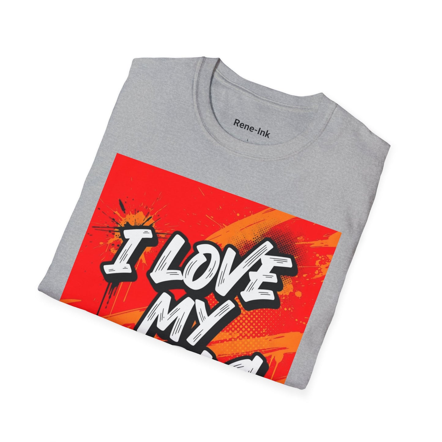 "I Love My Curls" Sport Grey Graphic T-Shirt