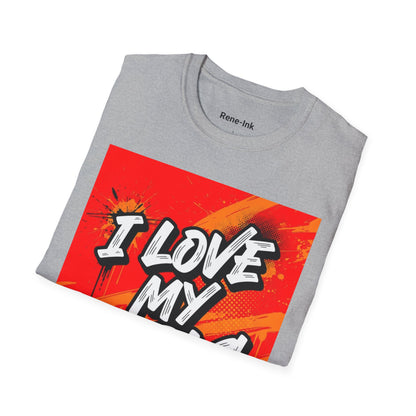 "I Love My Curls" Sport Grey Graphic T-Shirt