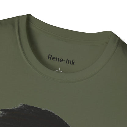 "I Love My Curls" Military Green T-Shirt