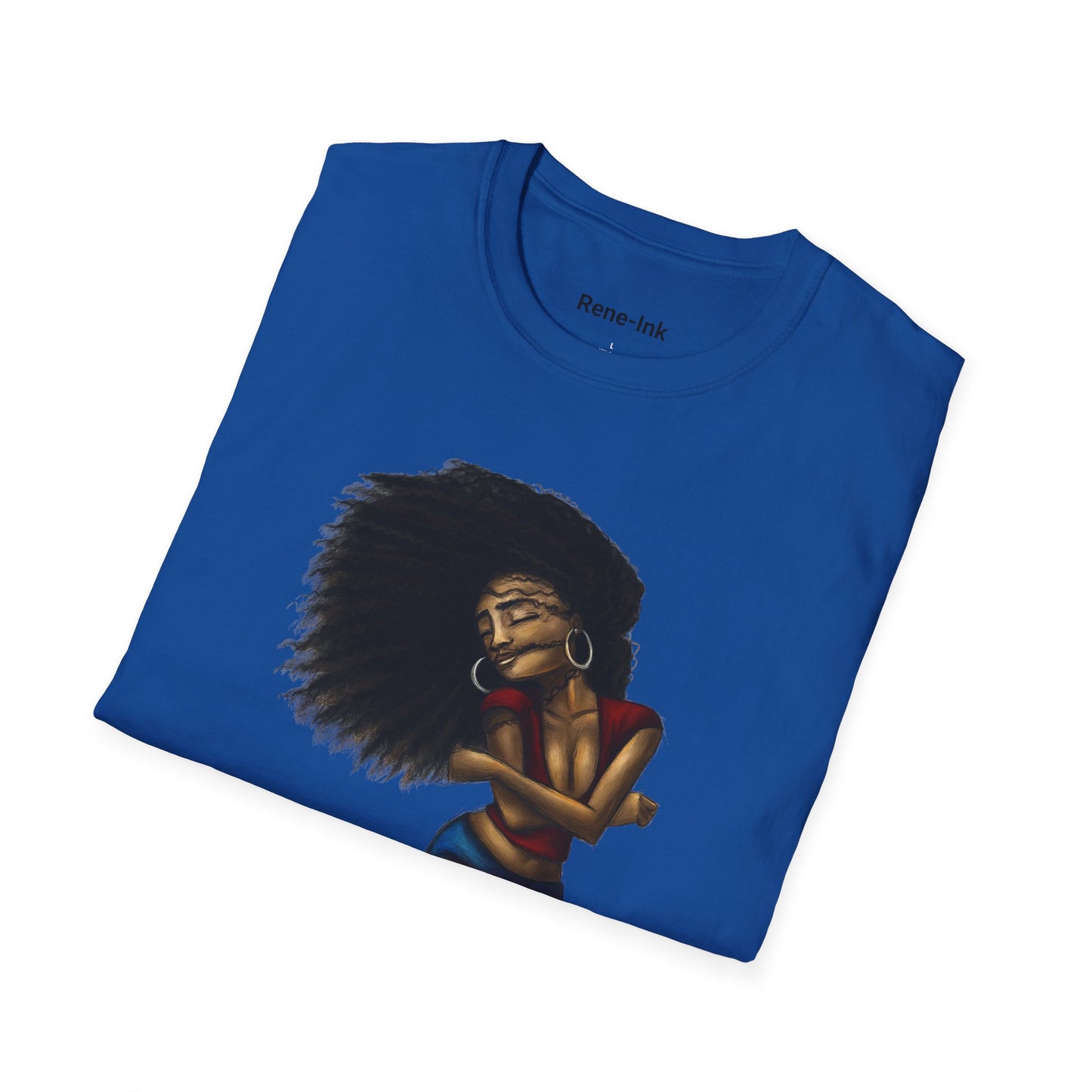 "I Love My Curls" Royal T-Shirt