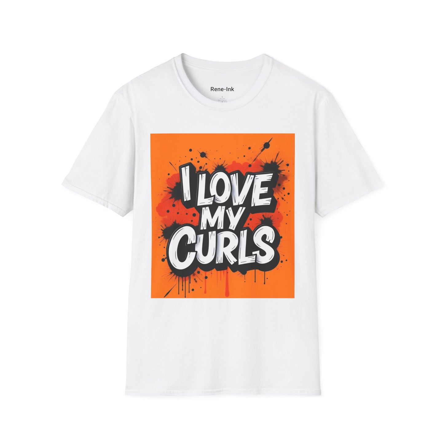 "I Love My Curls" White T-Shirt