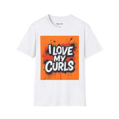 "I Love My Curls" White T-Shirt
