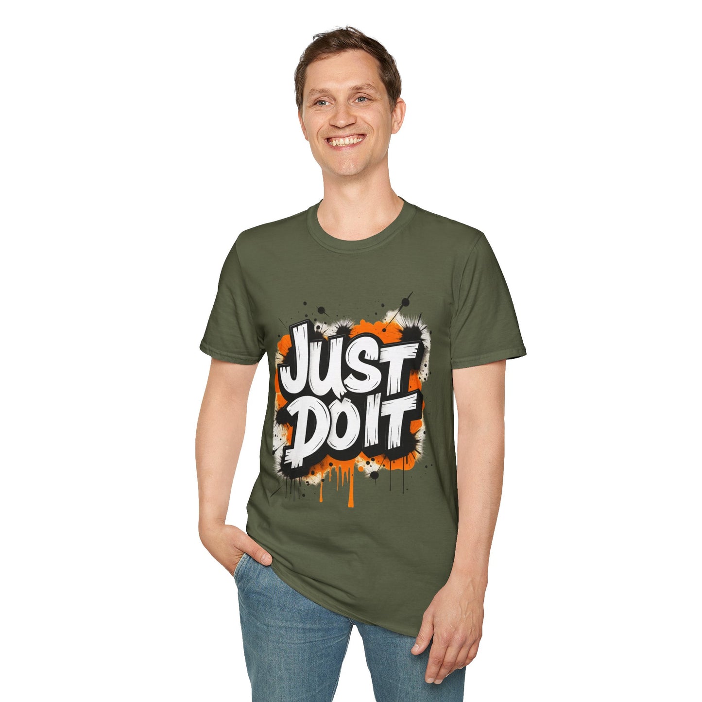 "Just Doit" Military Green Softstyle T-Shirt