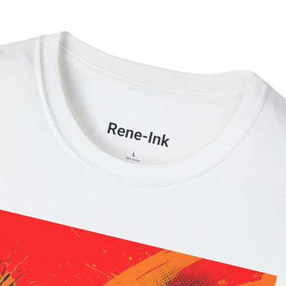 "I Love My Curls" White Graphic T-Shirt