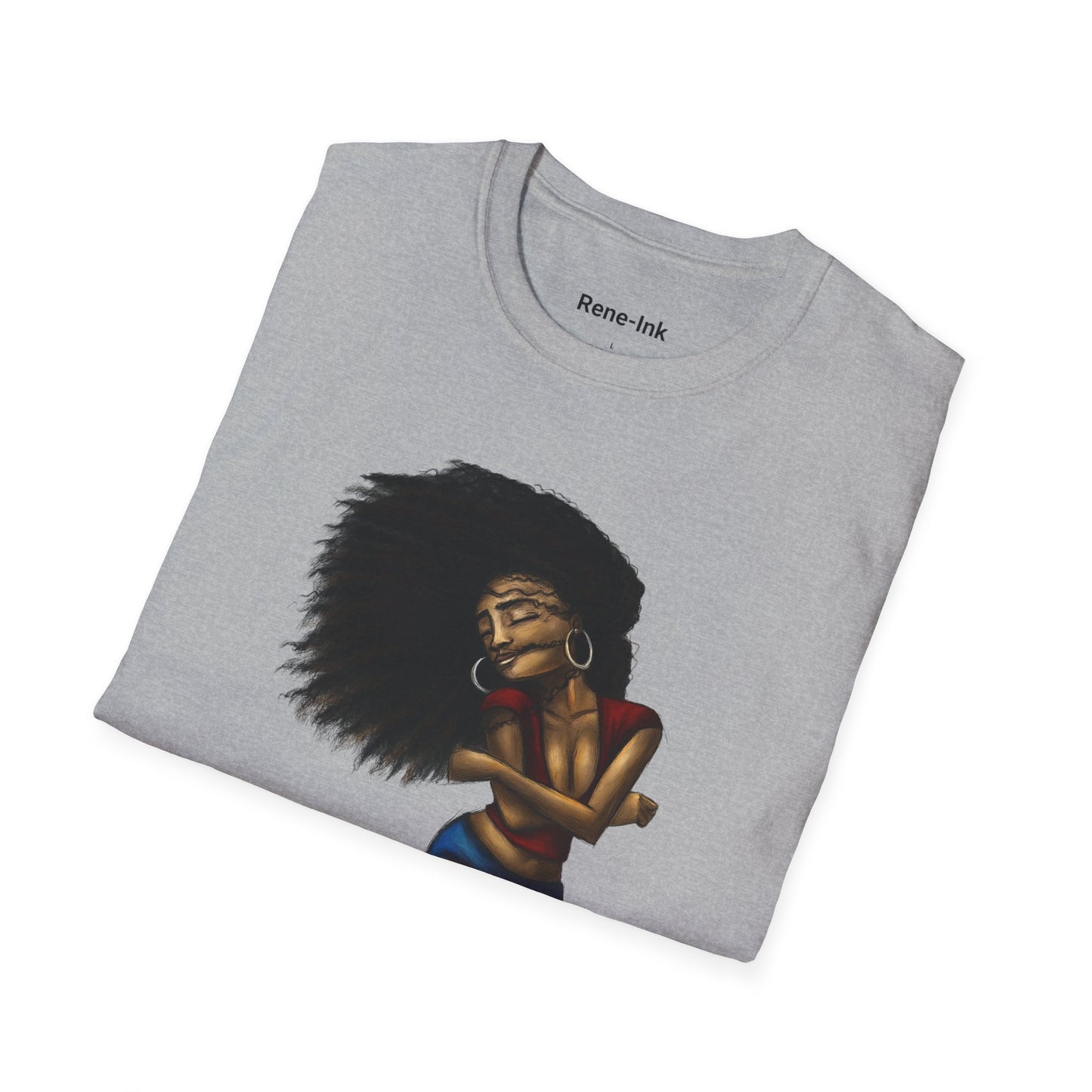 "I Love My Curls" Sport Grey T-Shirt