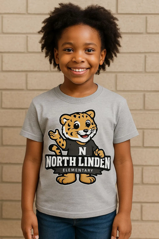 North Linden Elementary Mascot Tee – Soft Cotton Kids T-Shirt