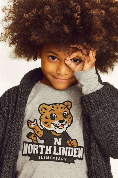 North Linden Elementary Mascot Tee – Soft Cotton Kids T-Shirt