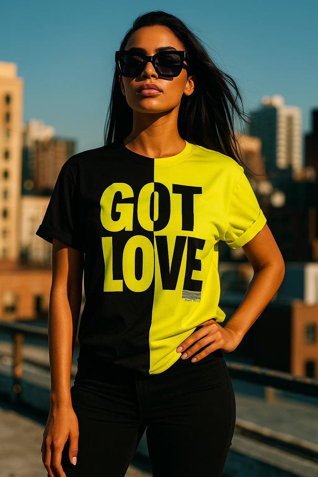 GOT LOVE Bold Typography Tee – Contrast Streetwear Design | Rene Ink Originals