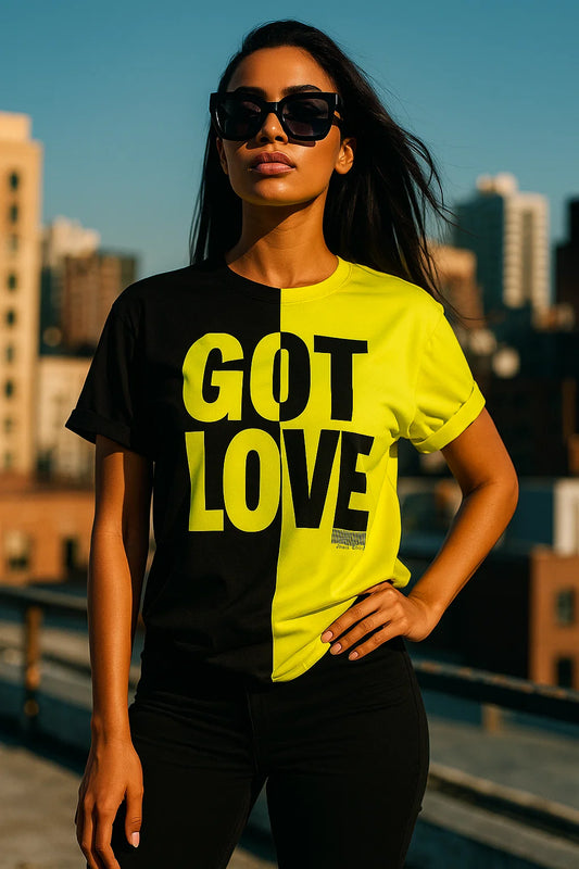 GOT LOVE Bold Typography Tee – Contrast Streetwear Design | Rene Ink Originals